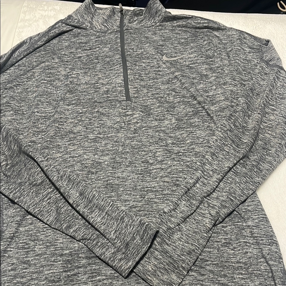 Nike Gray Quarter-Zip Pullover